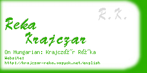 reka krajczar business card